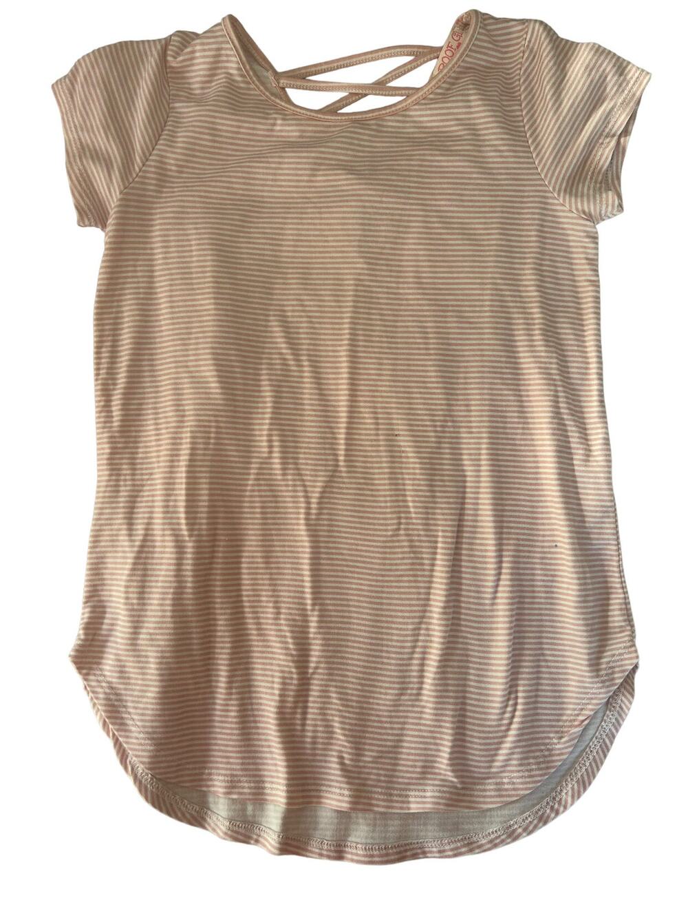 Poof Girl Pink Stripe Shirt size small